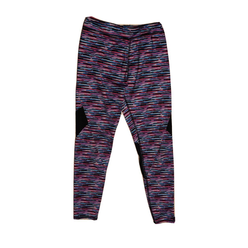 Adidas Youth Girls Active Leggings Pink Blue Black White Medium 10/12 LL2